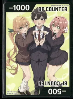 100 Girlfriends BP Counter Card- Union Arena TCG Promotional Card NM - Image 1