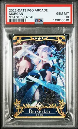 PSA 10 Fate/Grand Order FGO Arcade Morgan Limited Fatal FOIL - Image 1
