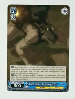 Weiß Schwarz TCG: Cart Titan: Fending Off AOT/SX04-088 C AOT:Final Season Set - Image 1