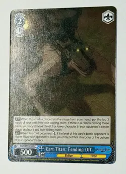 Weiß Schwarz TCG: Cart Titan: Fending Off AOT/SX04-088 C AOT:Final Season Set - Image 3