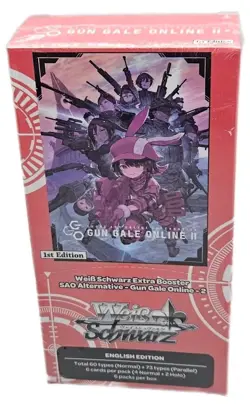 Weiss Schwarz Gun Gale Online II Extra Booster Box 6 Packs Factory Sealed - Image 2