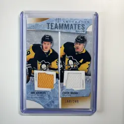 2021-22 Artifacts Guentzel / Malkin Tundra Teammates Duos Patch #'d /249 T2-PIT - Image 1