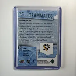 2021-22 Artifacts Guentzel / Malkin Tundra Teammates Duos Patch #'d /249 T2-PIT - Image 2