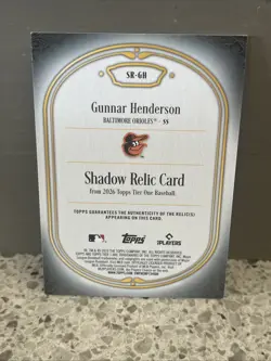 Topps 2026 Tier One Gunnar Henderson Shadow Relic SR-PS /99 Orioles - Image 2