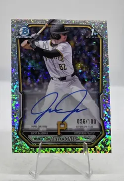 Jared Jones Auto #d /100 2026 1st Bowman Chrome Mini Diamond Refractor - Pirates - Image 1