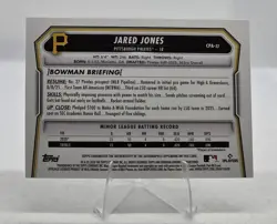 Jared Jones Auto #d /100 2026 1st Bowman Chrome Mini Diamond Refractor - Pirates - Image 2