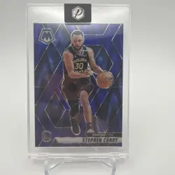 Stephen Curry 2024 Panini Mosaic #163 Blue Seismic Prizm #’d/149 - Image 1