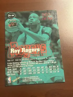 Roy Rogers 1997-98 Skybox Premium Star Rubies 003/50 Grizzlies 62 SR - Image 2