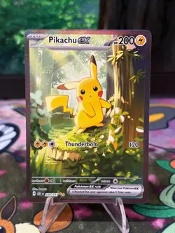 Pokemon Ascended Heroes Pikachu ex 276/217 SIR Special Illustration Rare NM - Image 1