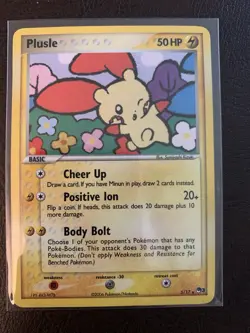 Plusle 5/17 & Minun 4/17 (LP/MP) - Pokemon TCG Pop Series 3 Holo Lot - Image 2