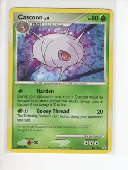 CASCOON DIAMOND & PEARL BASE POKEMON CARD 44/130 LP - Image 1