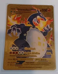 Pokemon ART Gold Metal Card Pikachu V VMAX Charizard Blastoise VMAX x4 English - Image 3