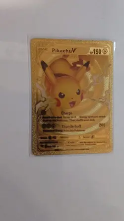 Pokemon ART Gold Metal Card Pikachu V VMAX Charizard Blastoise VMAX x4 English - Image 5