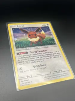 Pokemon TCG Eevee 101/149 Cosmos Holo Promo Card Sun & Moon Base Set Exclusive - Image 2