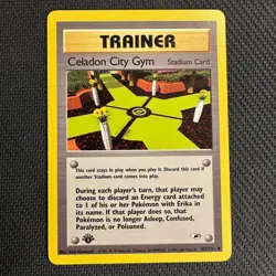 Celadon City Gym 107/132 Gym Heroes Pokemon Card - Image 1