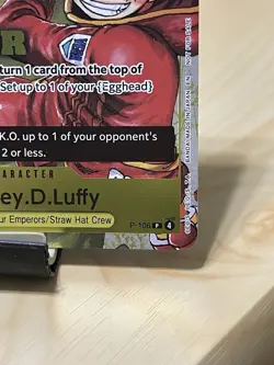 Monkey D Luffy P-106 Winner Pack 2026 Vol.2 One Piece Card - Image 4