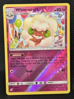 Unified Minds 144/236 Whimsicott Rare Reverse Holo Pokemon Card - Image 3