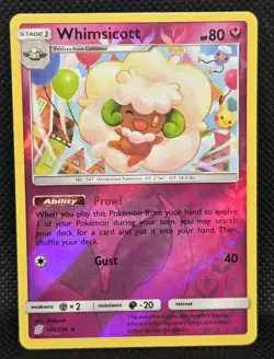 Unified Minds 144/236 Whimsicott Rare Reverse Holo Pokemon Card - Image 4