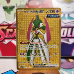 Iron Valiant ex 261/182 Gold - Paradox Rift - Pokemon TCG - SHIPS FAST - Image 1