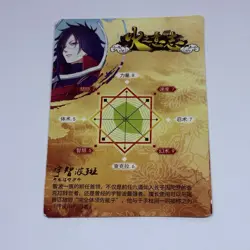 Madara Uchiha - Naruto Trading Card SR 38 Holo Foil Super Rare Anime Art Tc7 - Image 2