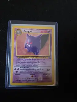 Gengar Fossil Set 20/62 Rare Pokemon Card 1999 Non-Holo - Image 1