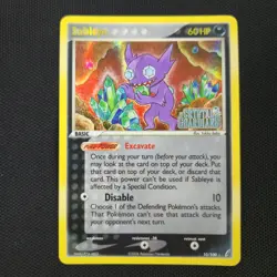 Sableye Crystal Guardians 10/100 Reverse Holo Stamped Rare Nintendo Pokemon Card - Image 1