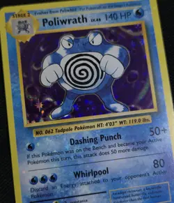 HEAVY BLEED ERROR Poliwrath 25/108 XY Evolutions Holo Rare Pokemon Card - Image 1
