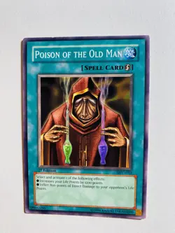 YU-GI-OH! 1ST EDITION POISON OF THE OLD MAN MFC-033 NM-MT CARD - Image 1