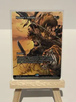 Hunter's Insight 0035 Borderless Spider Man MTG Magic The Gathering Card NM - Image 1