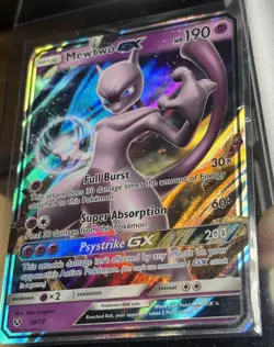 Pokemon TCG Mewtwo GX Shining Legends Card 39/73 Near Mint Condition Ultra Rare - Image 3