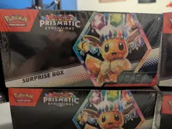 Pokemon Scarlet & Violet Prismatic Evolutions Surprise Box NEW SEALED Lot of 4 - Image 2