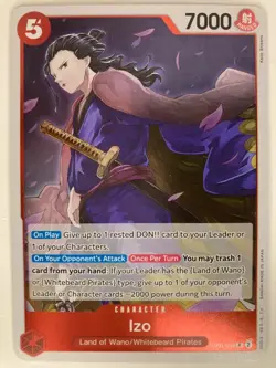 Izo EB01-002 English R Extra Booster: Memorial Collection One Piece Card Game - Image 1