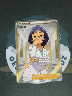 Pokemon TCG Doctor 190/198 Chilling Reign Full Art Ultra Rare Card NM Condition - Image 1