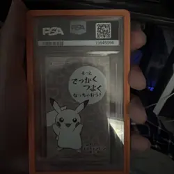 2015 Pokemon JPN XY Promo Poncho Pikachu Mega Charizard Y Business Card PSA 10 - Image 2