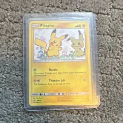 Pikachu SM162 Sun & Moon Promo Holo English Pokemon TCG Card 60 HP Basic 2019 - Image 1