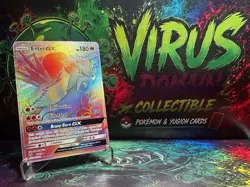 Pokemon English TCG Card Shining Legends ENtei GX 74/73 Full Art Rainbow - Image 1