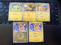 Pokemon TCG Pikachu Raichu Pichu Lot (5) ENG JPN Various Sets NM Cards - Image 1