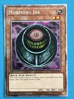 Yu-Gi-Oh! TCG Morphing Jar (Platinum Secret Rare) RA03-EN098 1st Edition VLP - Image 1