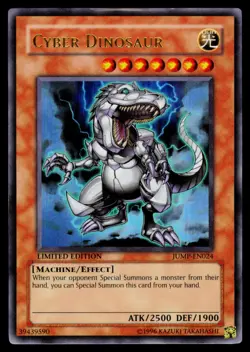 Cyber Dinosaur - JUMP-EN024 LP Ultra Rare Shonen Jump Magazine Promos Yu-Gi-Oh - Image 1