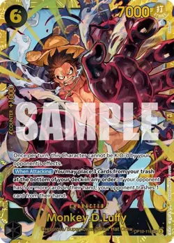 1x Monkey.D.Luffy - OP10-118 - SEC - Foil Light Play Booster OP-10: Royal Blood - Image 1