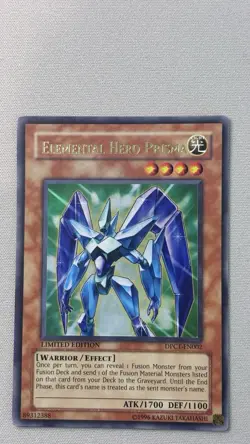 Yugioh Elemental Hero Prisma Limited Edition Ultra Rare DPCT-EN002 MP - Image 1