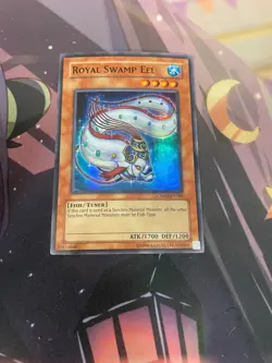 YUGIOH - ROYAL SWAMP EEL - SUPER RARE - CRMS - UNLIMITED - NM - Image 1