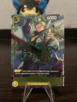 One Piece CCG Roronoa Zoro OP07-113 R Foil One Piece Day Dallas Promo - Image 1