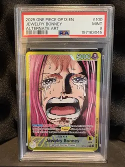 One Piece OP13-100 Jewelry Bonney Alt Art Leader Carrying On His Will PSA 9 ENG - Image 1