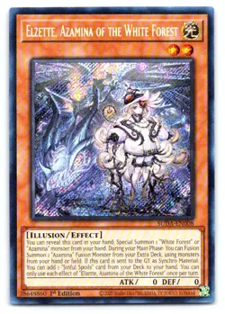 Yugioh Elzette, Azamina of the White Forest Secret Rare Supreme Darkness SUDA-EN - Image 1