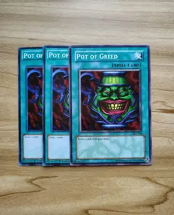 Yu-Gi-Oh - Pot Of Greed 3X - Full Playset - Image 1