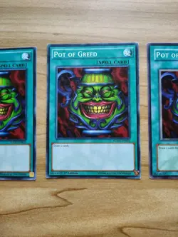 Yu-Gi-Oh - Pot Of Greed 3X - Full Playset - Image 4