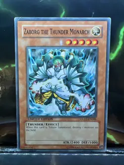 Zaborg the Thunder Monarch GLD2-EN006 Common Limited Edition LP (slot#284) - Image 1