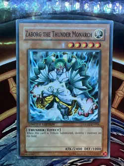 Zaborg the Thunder Monarch GLD2-EN006 Common Limited Edition LP (slot#284) - Image 5