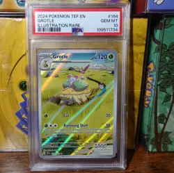Grotle 164/162 PSA 10 Temporal Forces Illustration Rare Pokemon Card Graded - Image 1